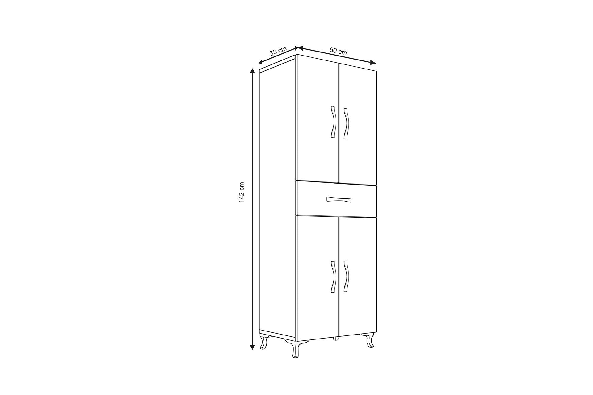 Armoire à plusieurs usage Rose - White