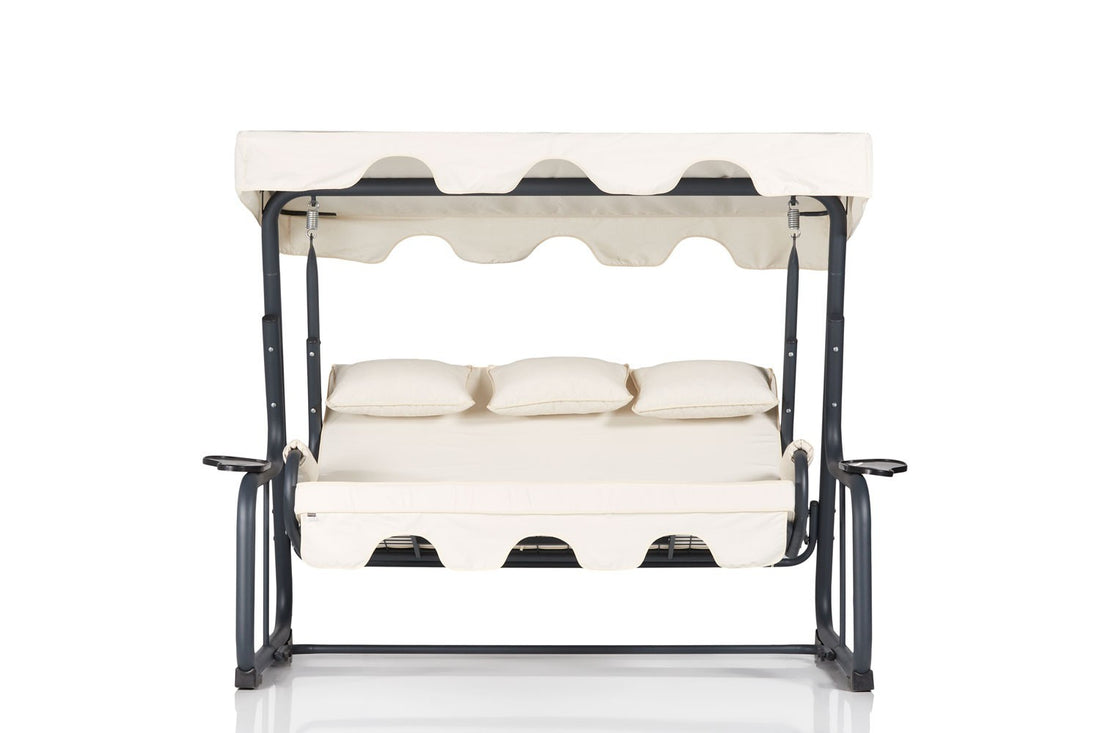 Chaise swing triple jardin Vitis 3 - Multicolor