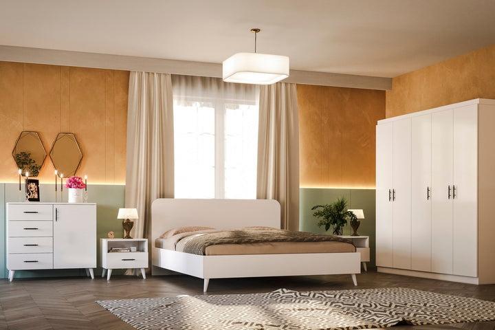 Ensemble de chambres à coucher Lavinia 002 - White