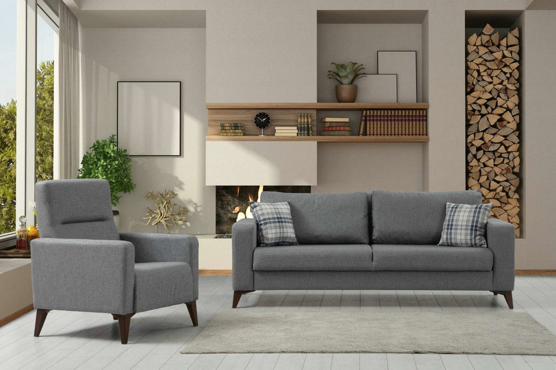 Canapé Kristal 3+1 - Dark Grey