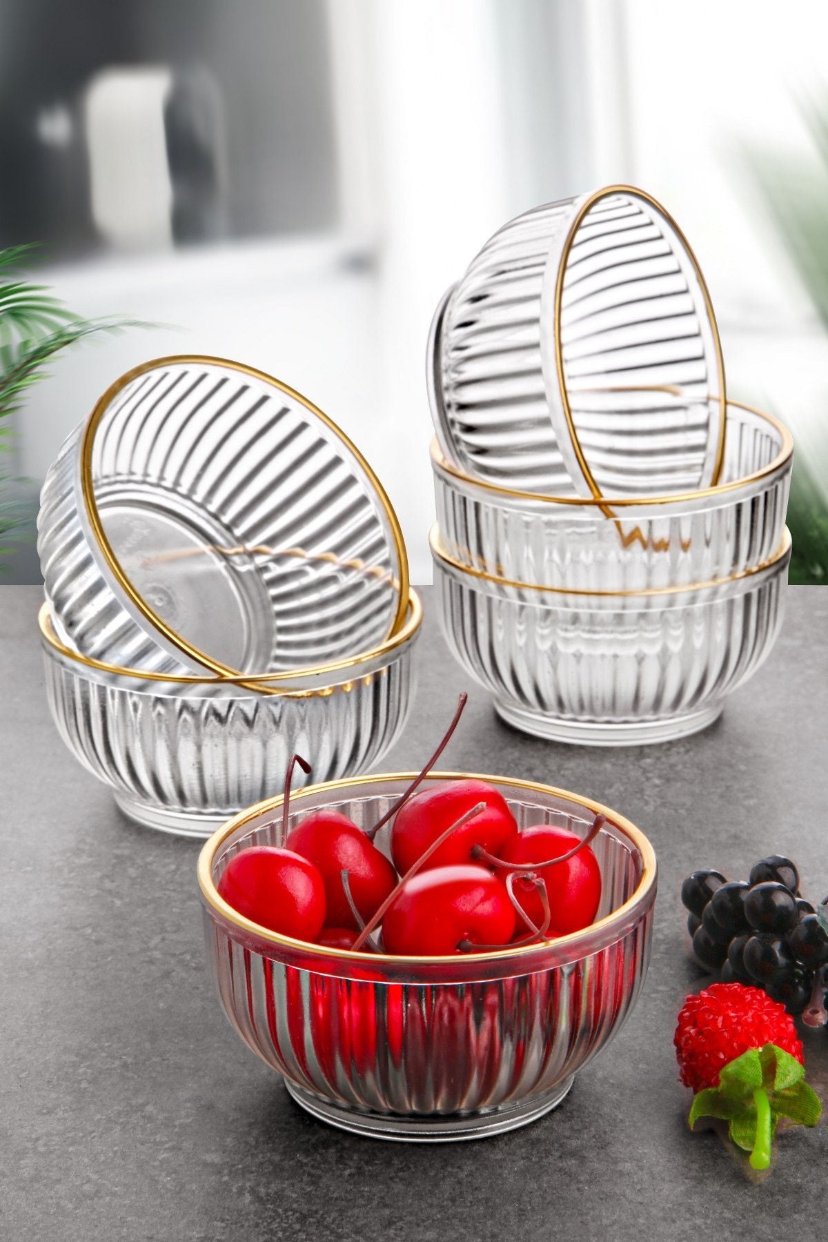 Bowl Set (6 pièces) C-DD07 - Plain Gilding