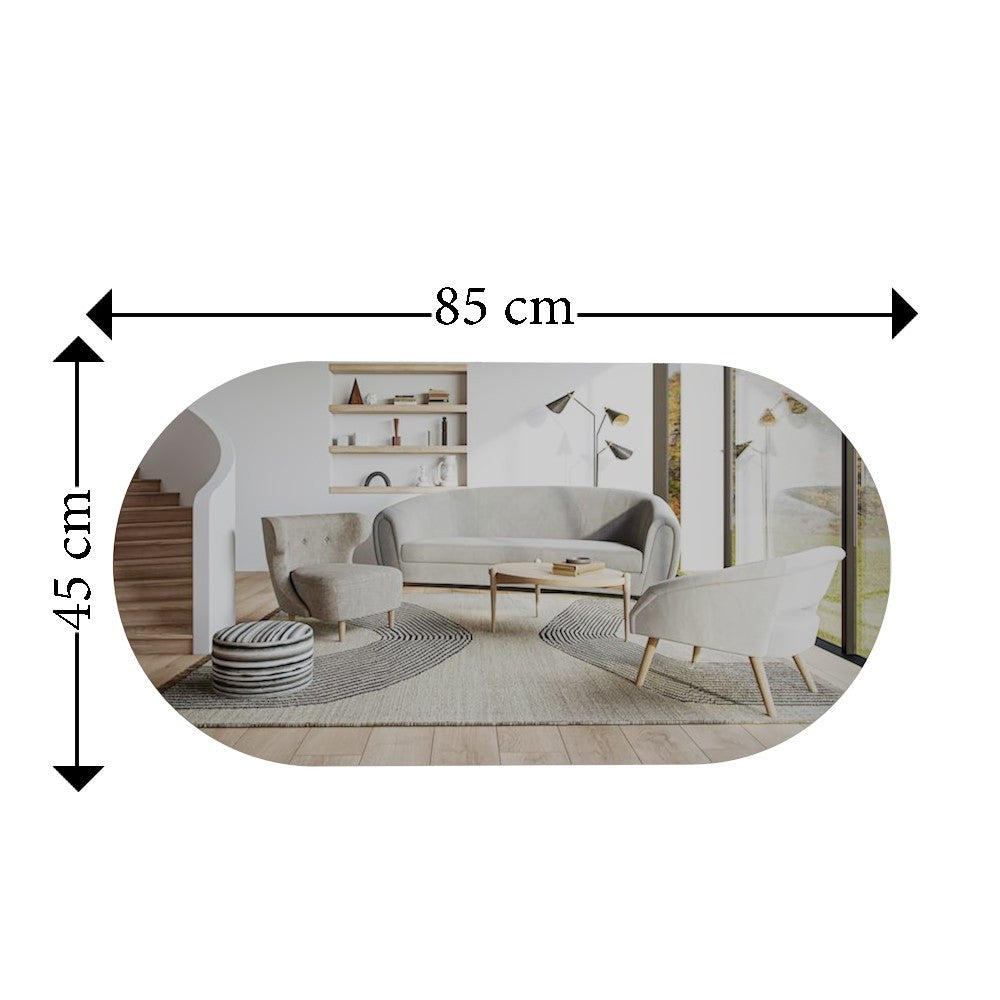 Miroir Riors - Transparent, Gold