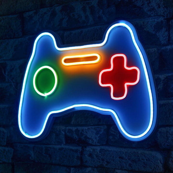 Éclairage LED en plastique décoratif Play Station Gaming Controller - Blue