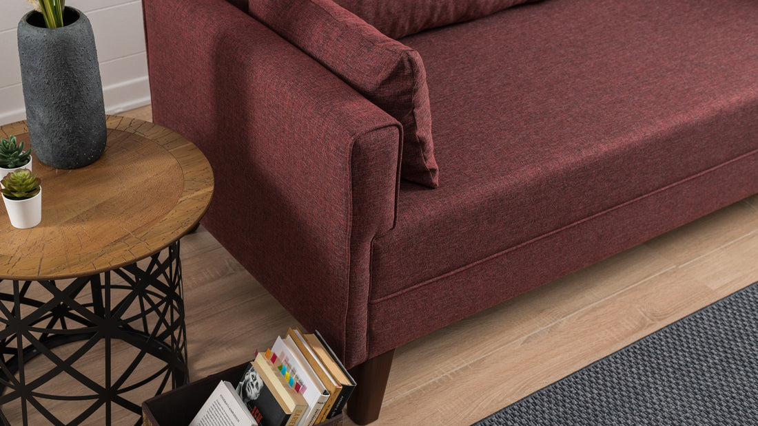 Canapé de 3 places Bella Sofa Bed - Claret Red