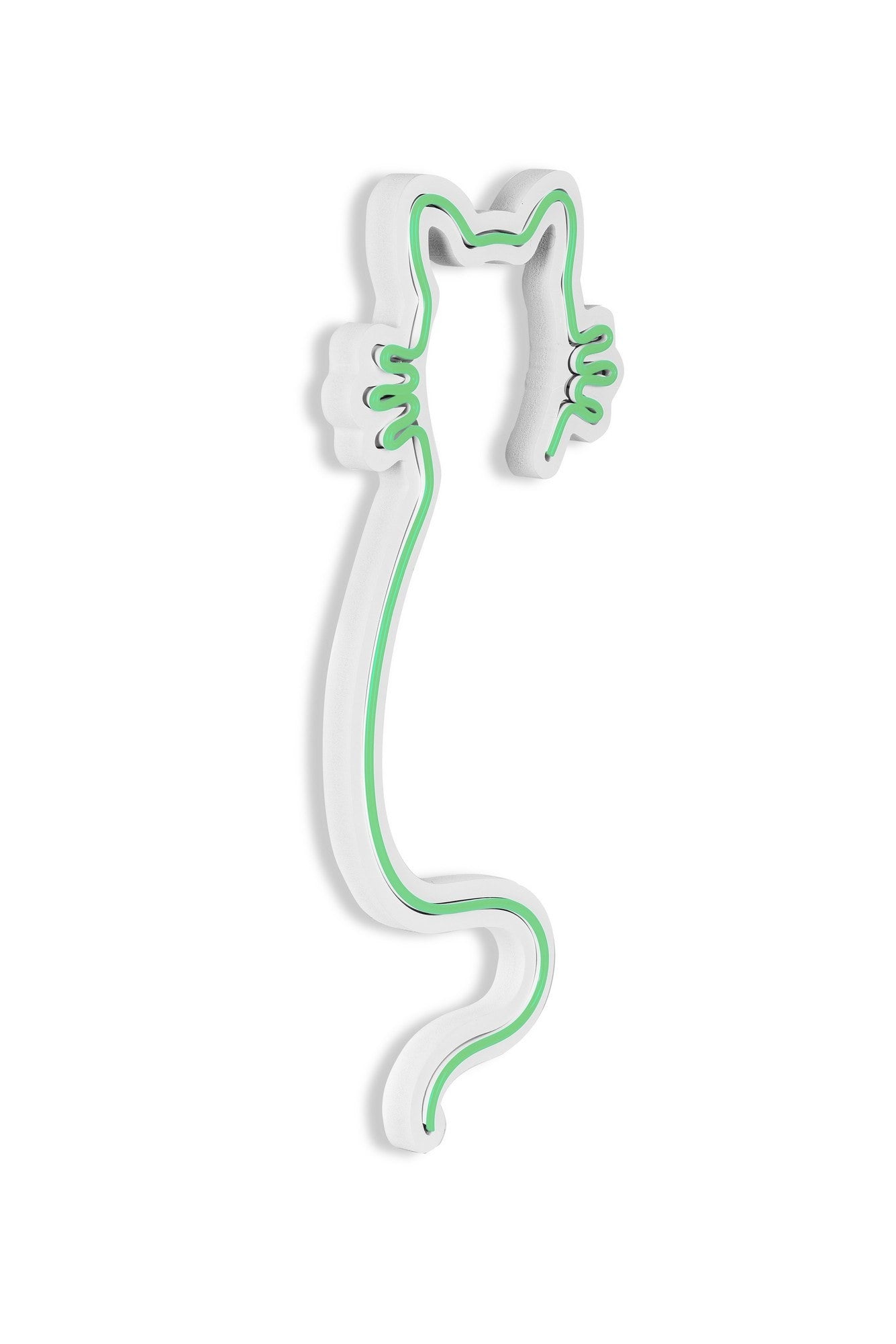 Éclairage LED en plastique décoratif Cat - Green