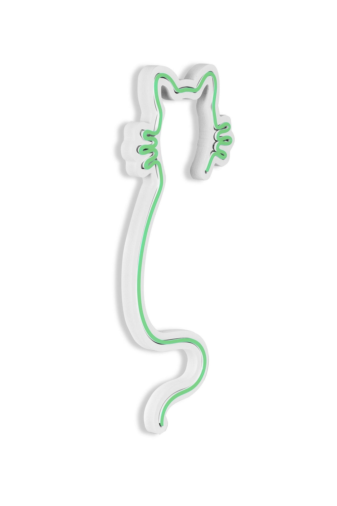 Éclairage LED en plastique décoratif Cat - Green