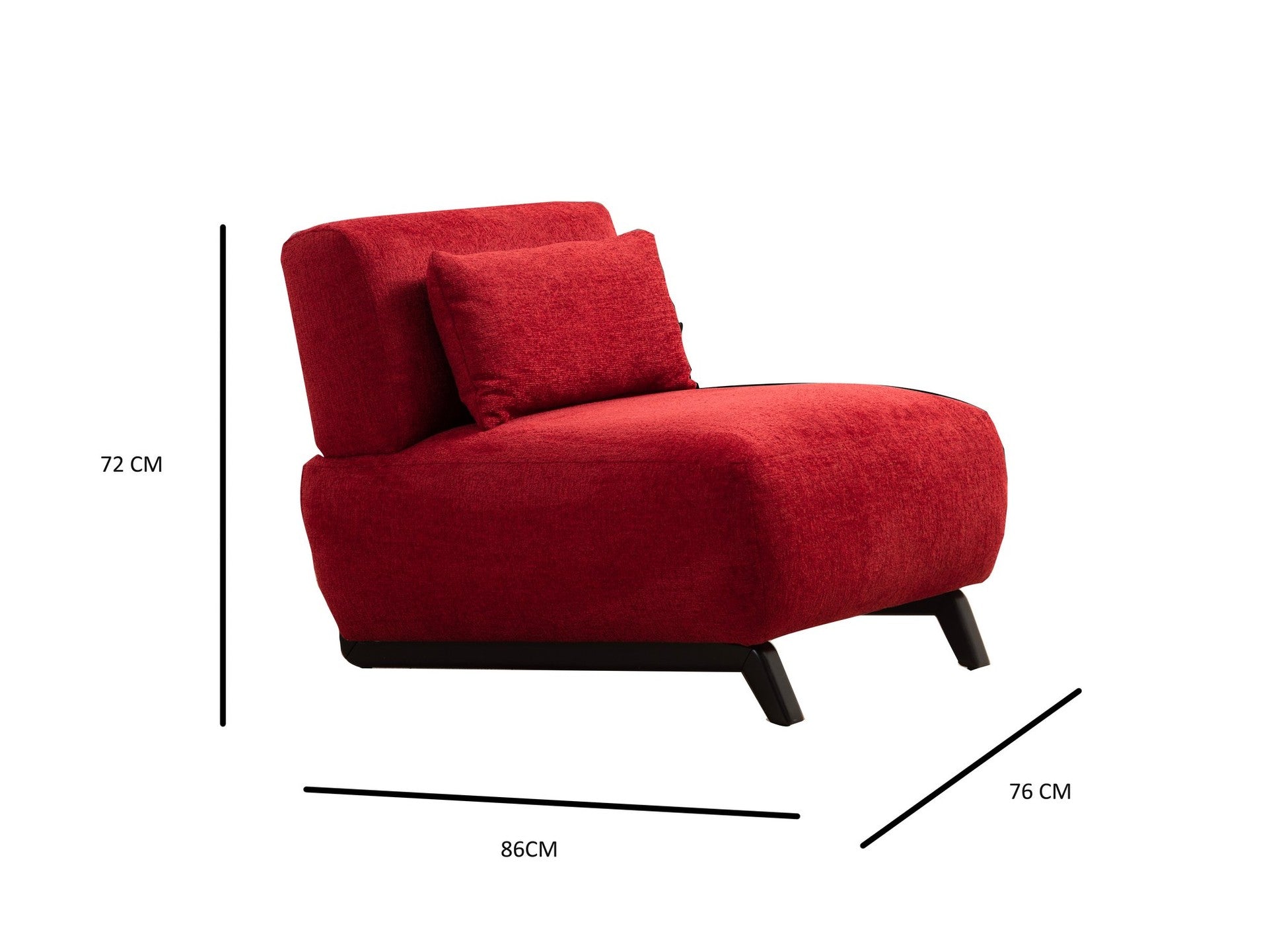 Chaise Mokka Red - Wing