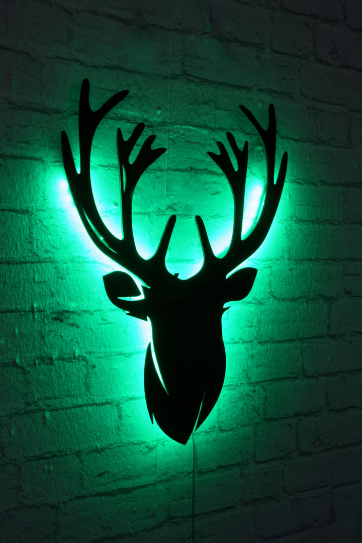 Éclairage LED décoratif Deer 2 - Green