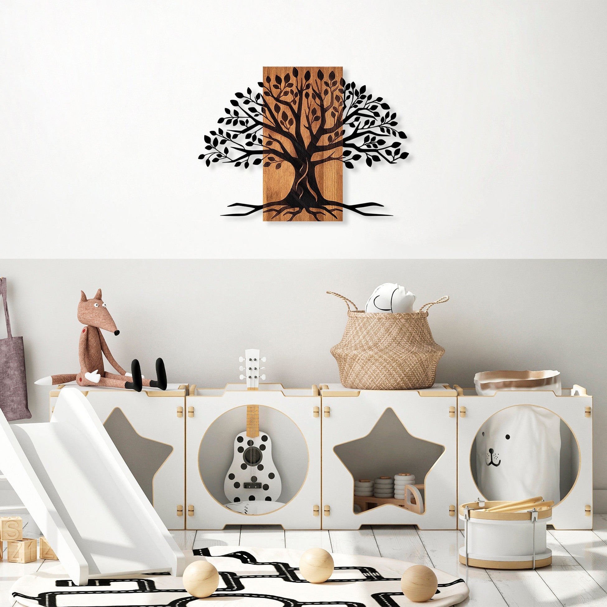 Accessoire mural en bois décoratif Willow - 382