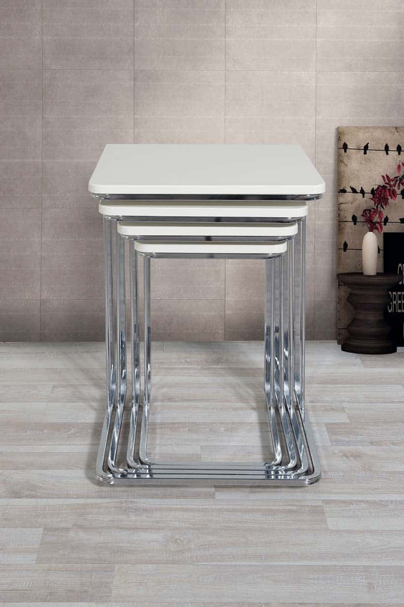 Vegas Table Gigognes Blanc