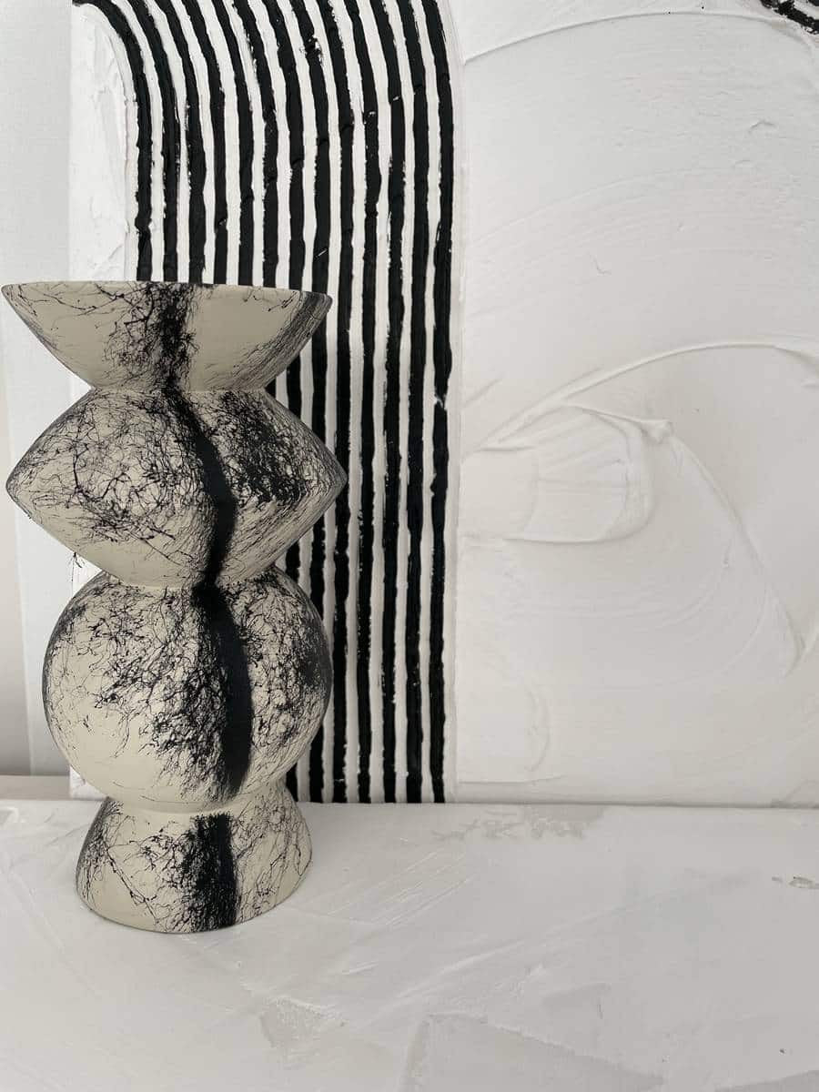 Sweet noir blanc vase