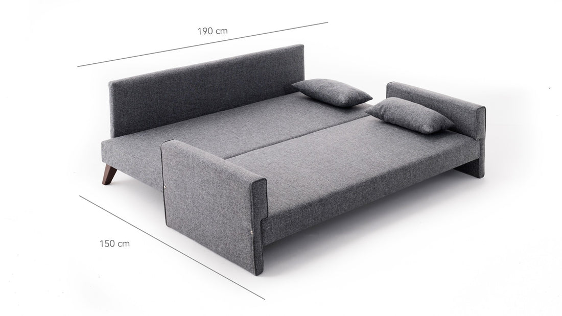 Canapé de 3 places Bella Sofa Bed - Grey