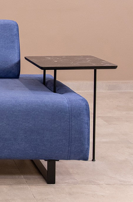 Canapé-lit 3 places Infinity with Side Table - Blue