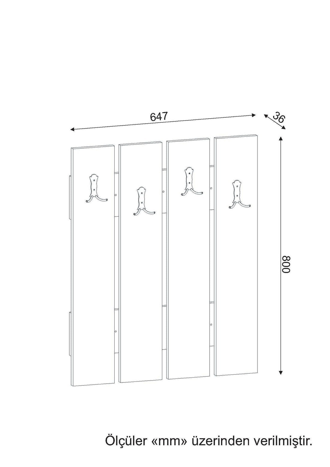 Support d'entrée Anita - White