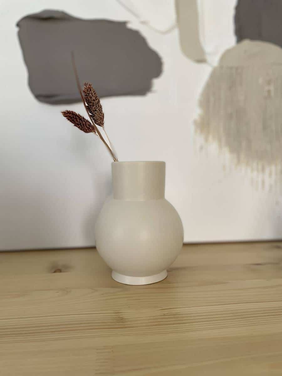 Pudgy crème vase