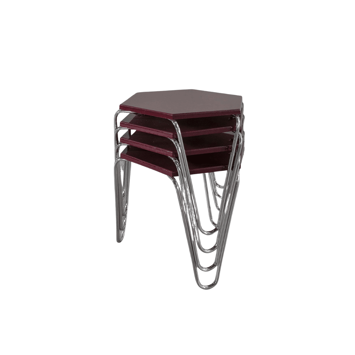 Piramit Table Gigognes Bordeaux