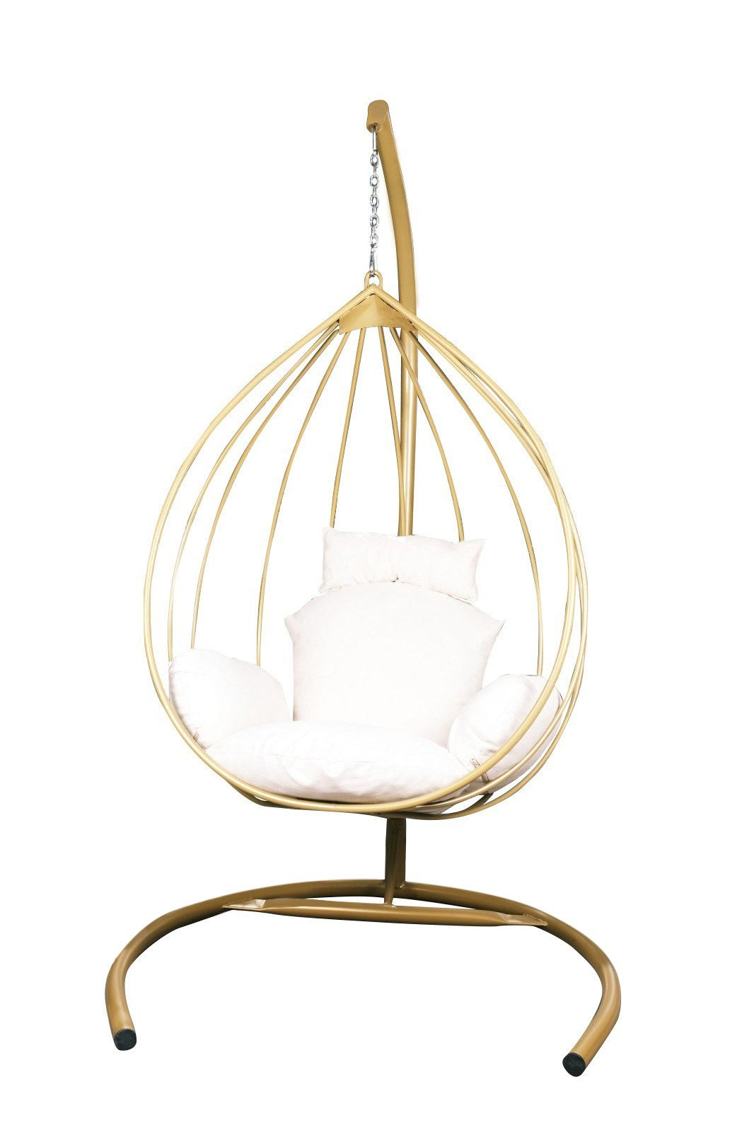 Chaise de balançoire unique de jardin Damla - Cream