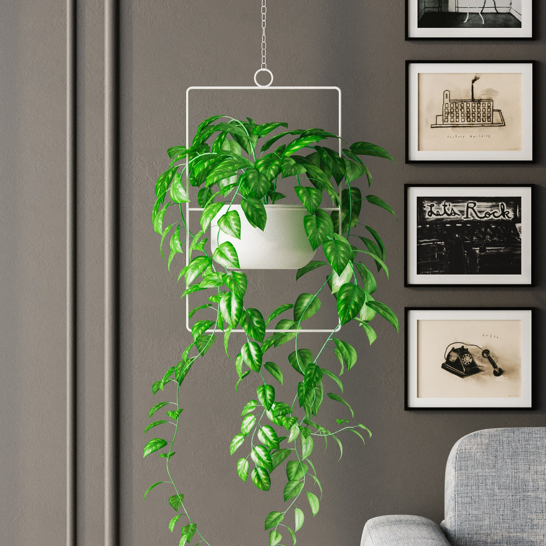 Pot décoratif Parapet - White