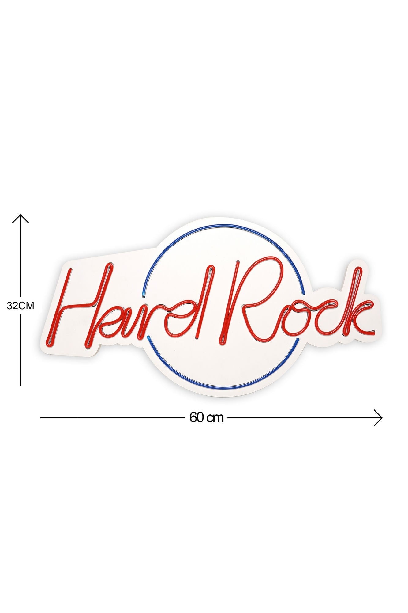 Éclairage LED en plastique décoratif Hard Rock - Blue, Red