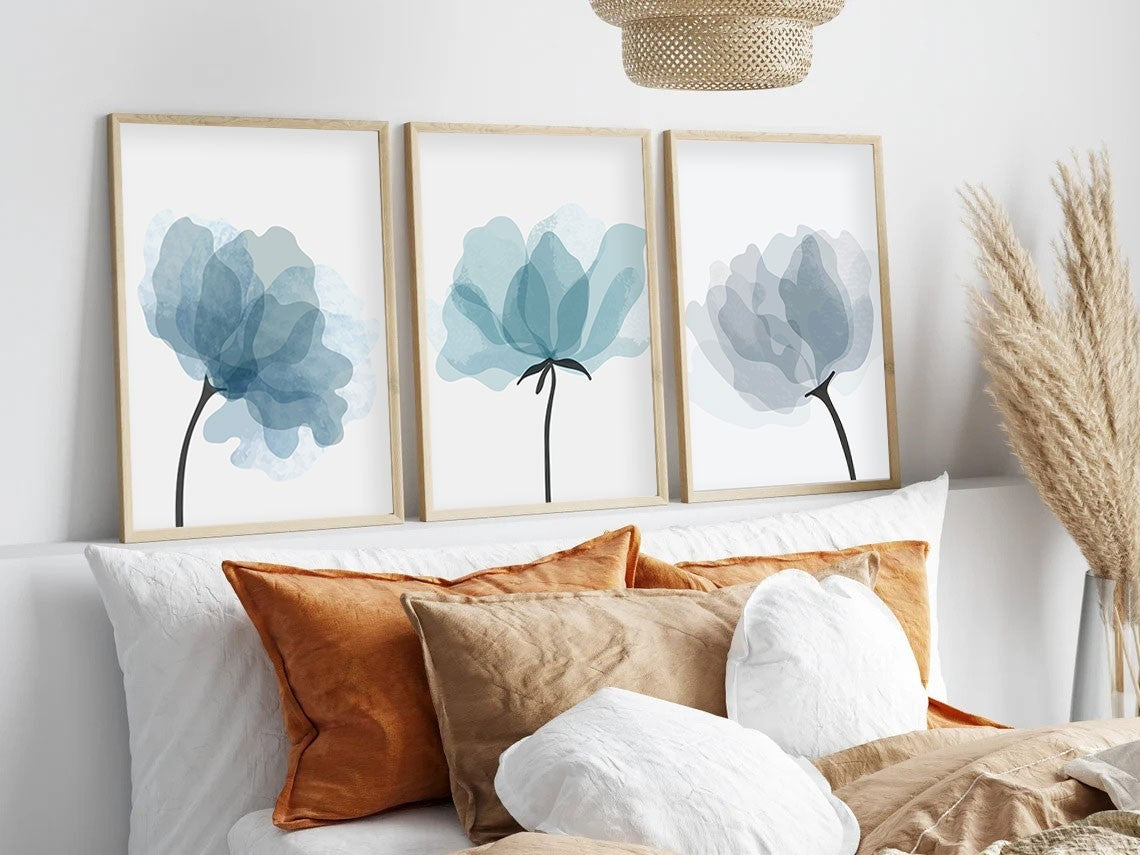 Peinture MDF encadrée décorative (3 pièces) Huhu206 - 50 x 70