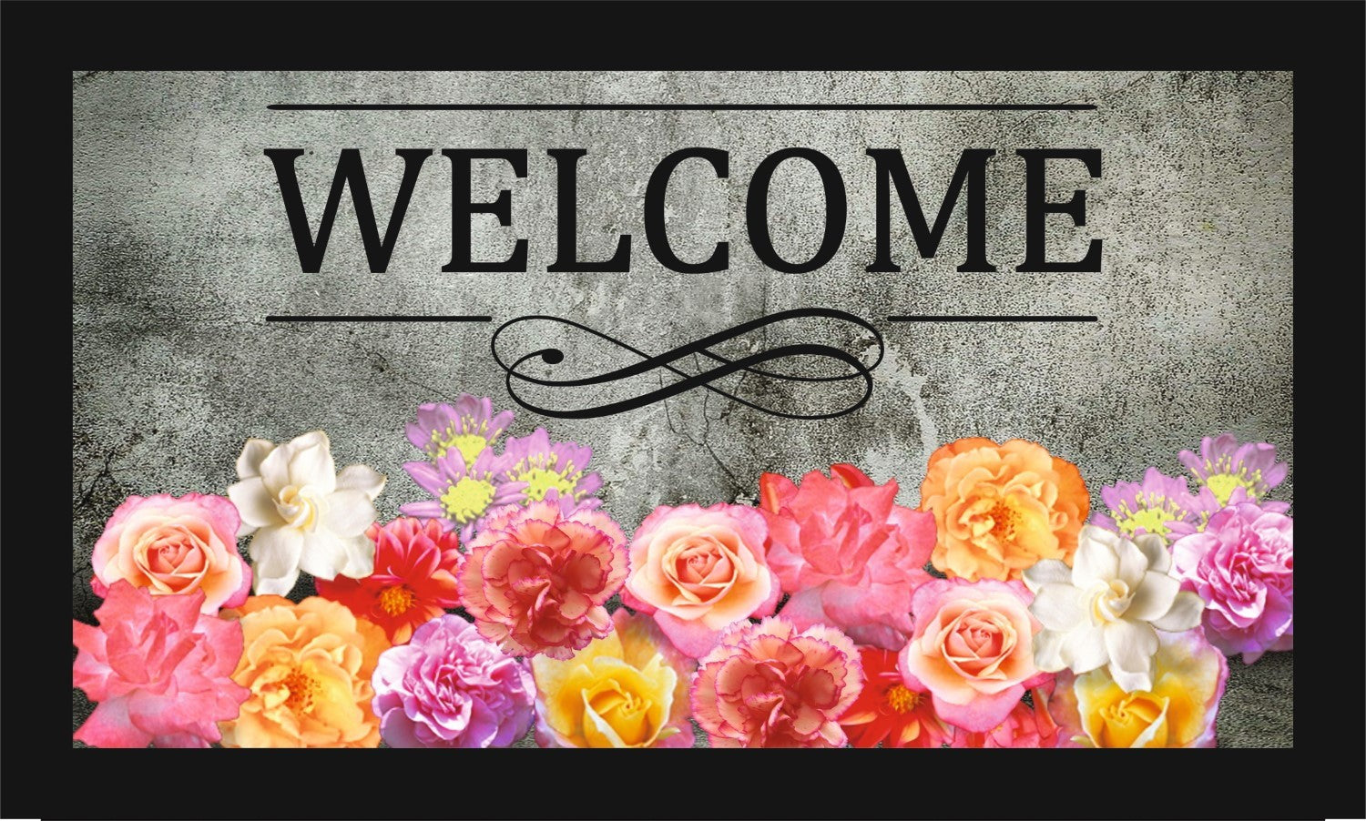 Paillasson en PVC Colorful Roses