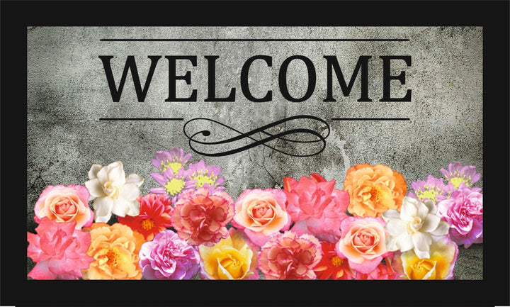 Paillasson en PVC Colorful Roses