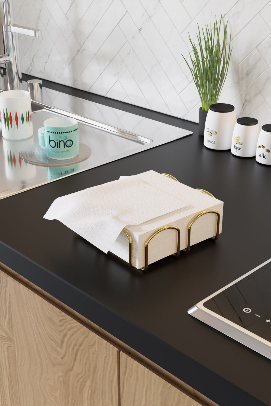 Support de serviette Kare Peçetelik