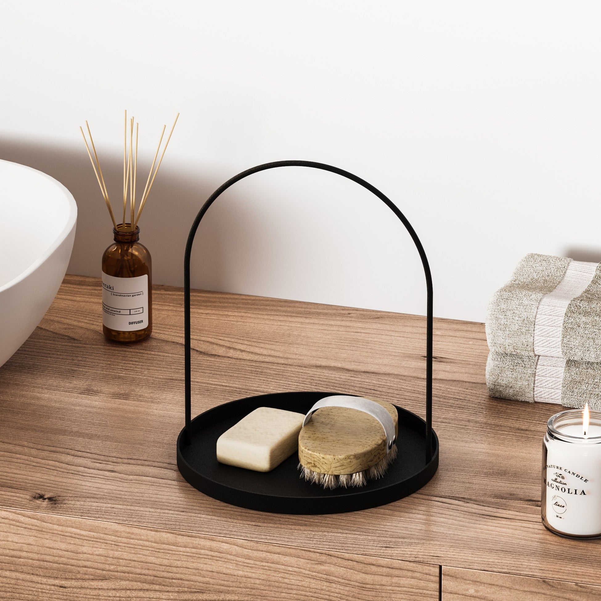 Accessoire en métal décoratif Kos - Black