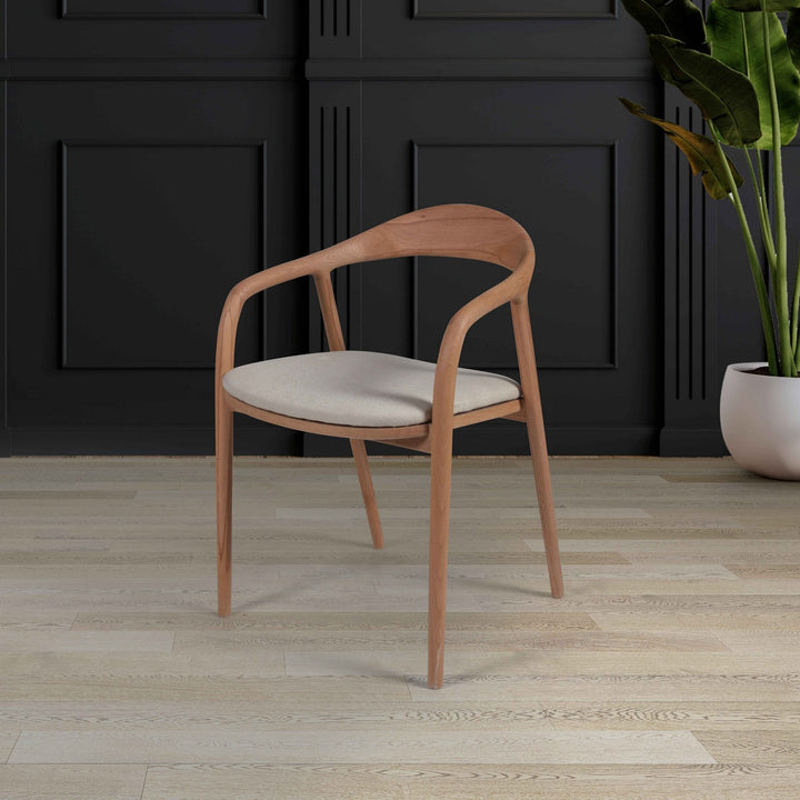Chaise en bambou et lin albero