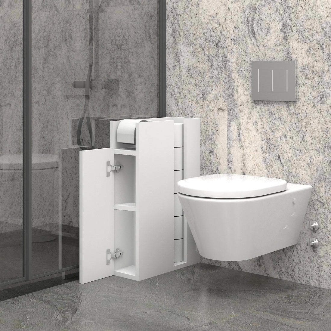 Armoire de toilette Paper - White
