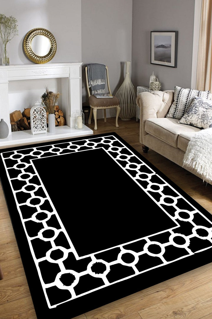 Tapis de salle (80 x 150) Bague Black