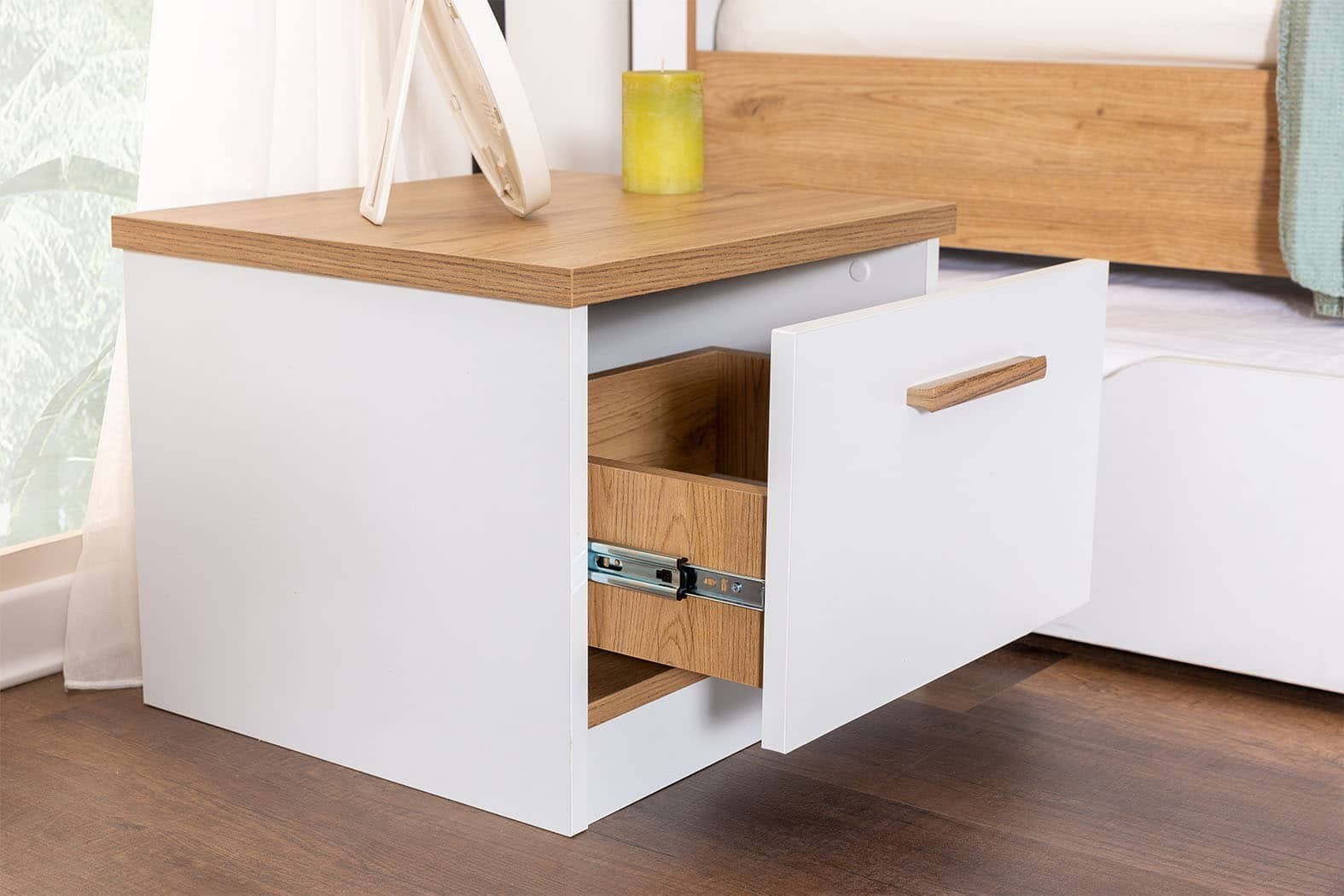 Table de chevet enfant Plato 1 tiroirs