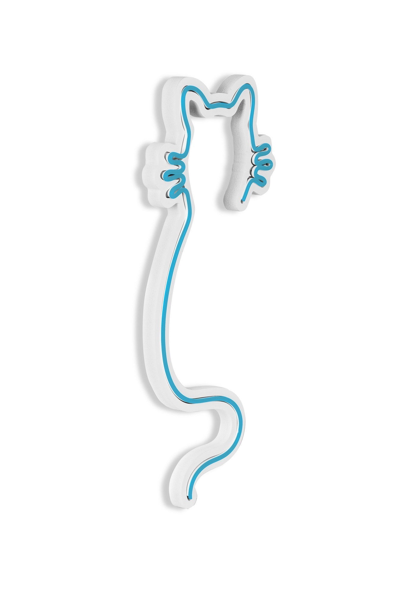 Éclairage LED en plastique décoratif Cat - Blue