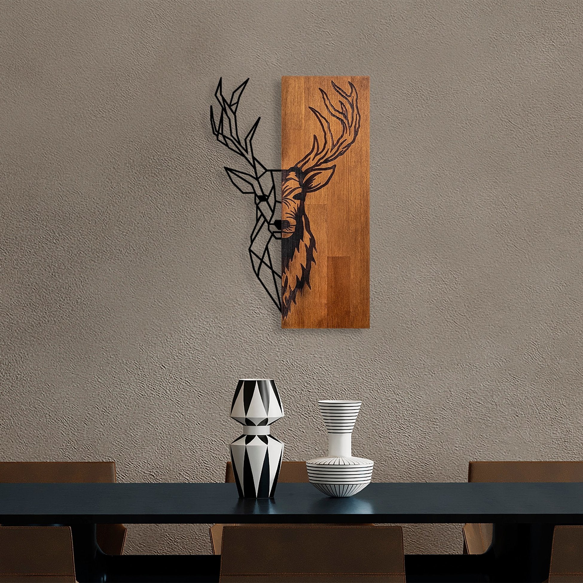 Accessoire mural en bois décoratif Red Deer 1