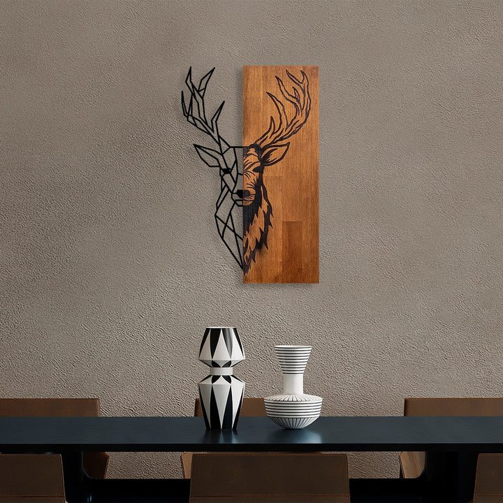 Accessoire mural en bois décoratif Red Deer 1