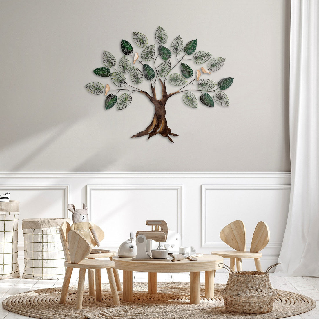 Accessoire mural en métal décoratif Alder