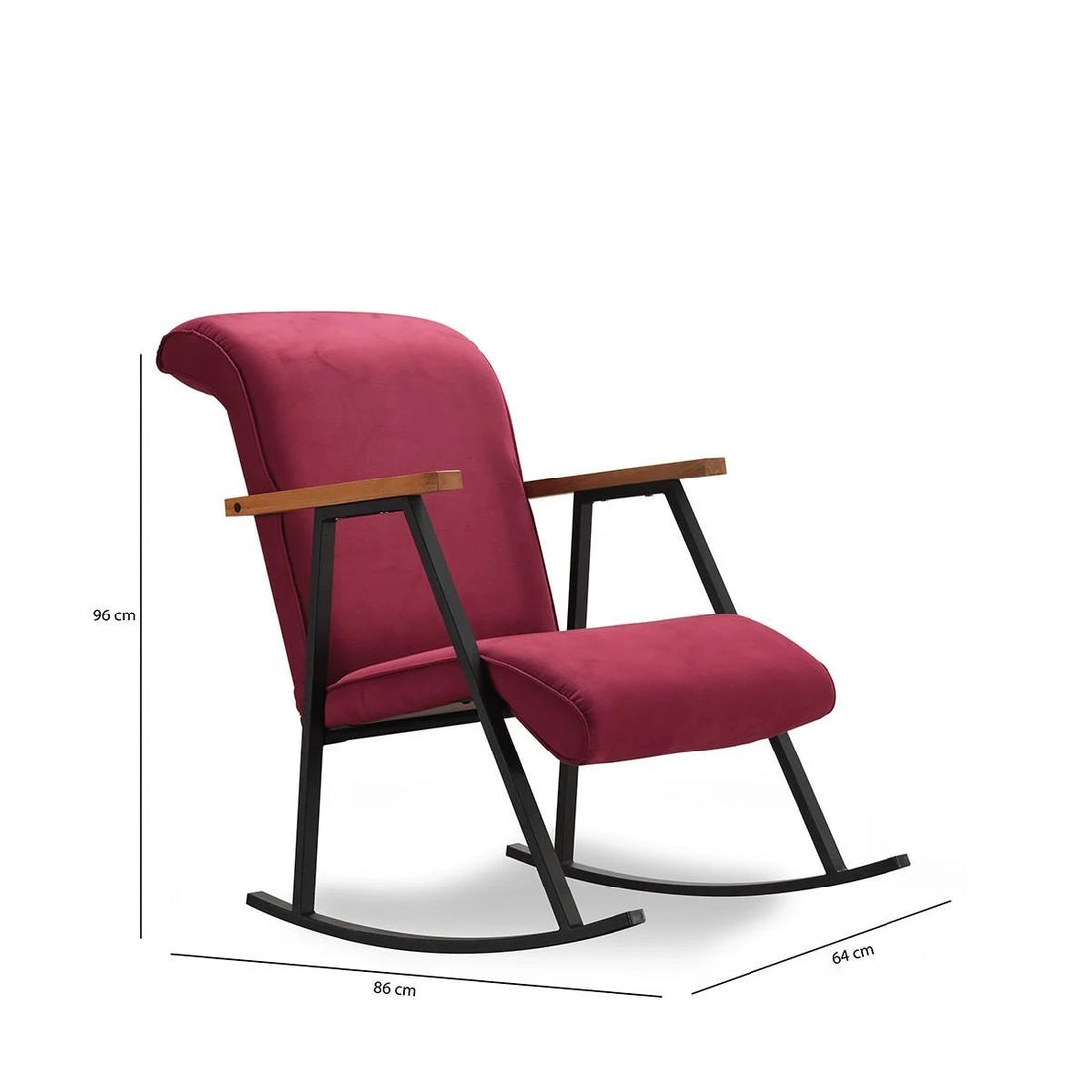 Fauteuil à bascule Yoka - Maroon