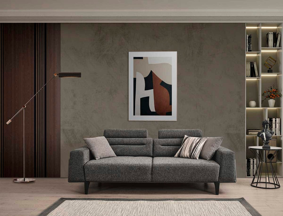 Oslo Gris Foncé canapé 3 Places