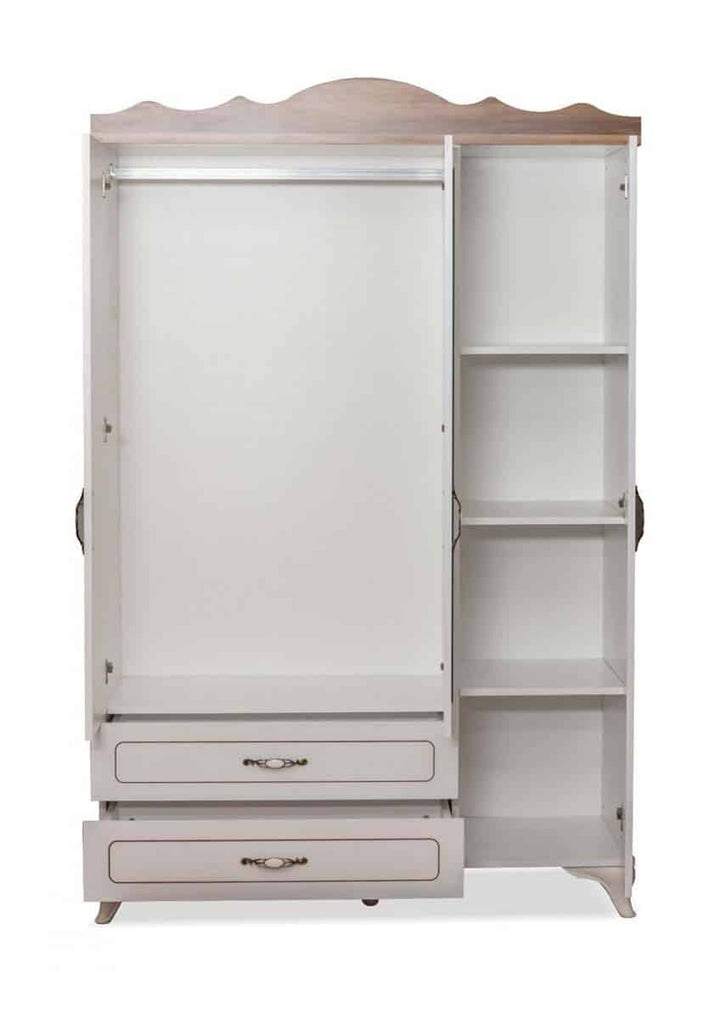 Armoire à trois portes en bronze 160x55x210