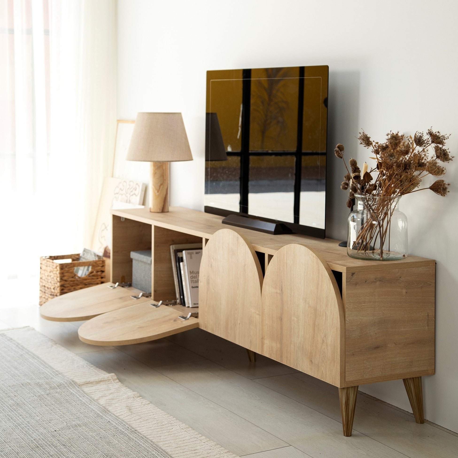 Meuble TV Mesta - Oak v2