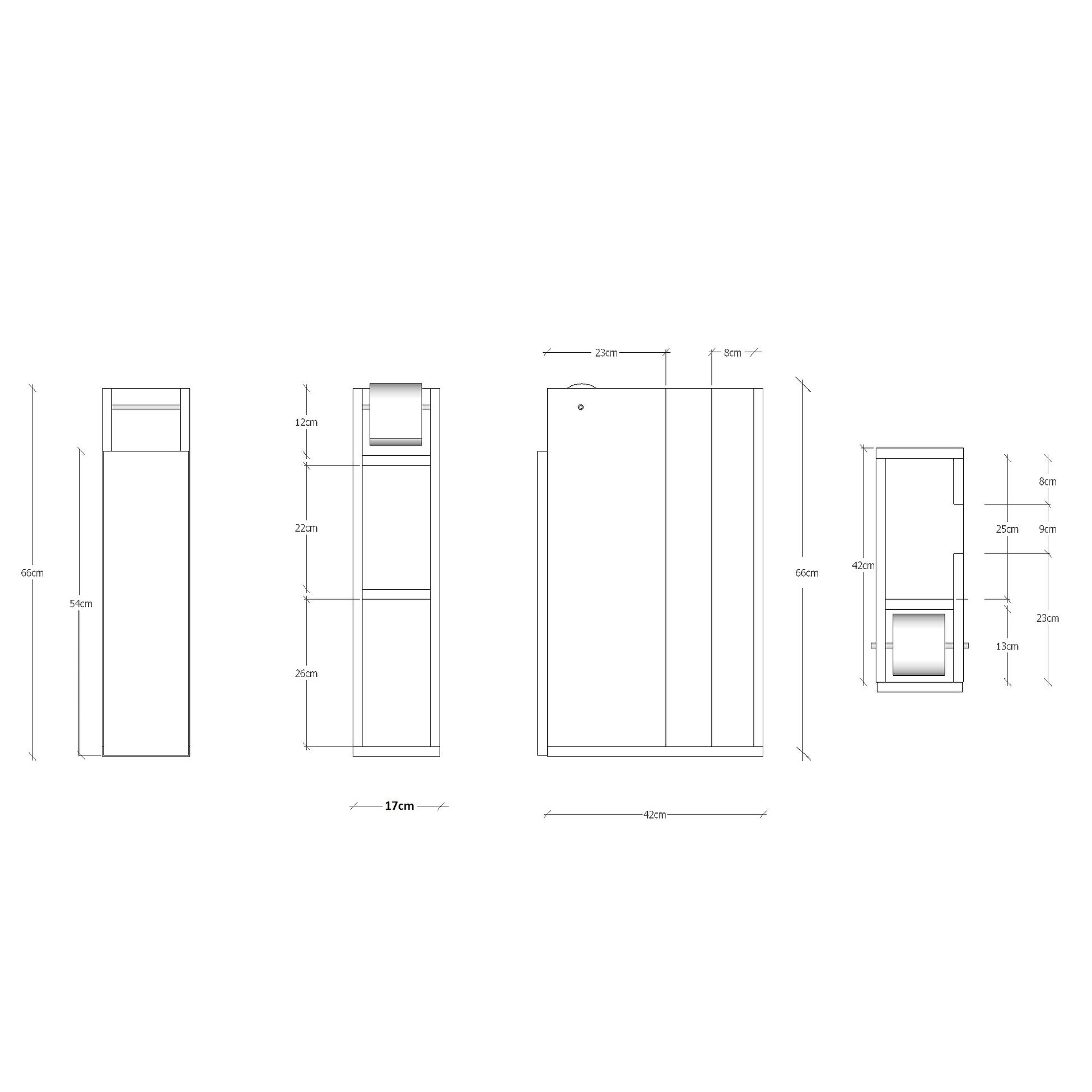 Armoire de toilette Paper - White