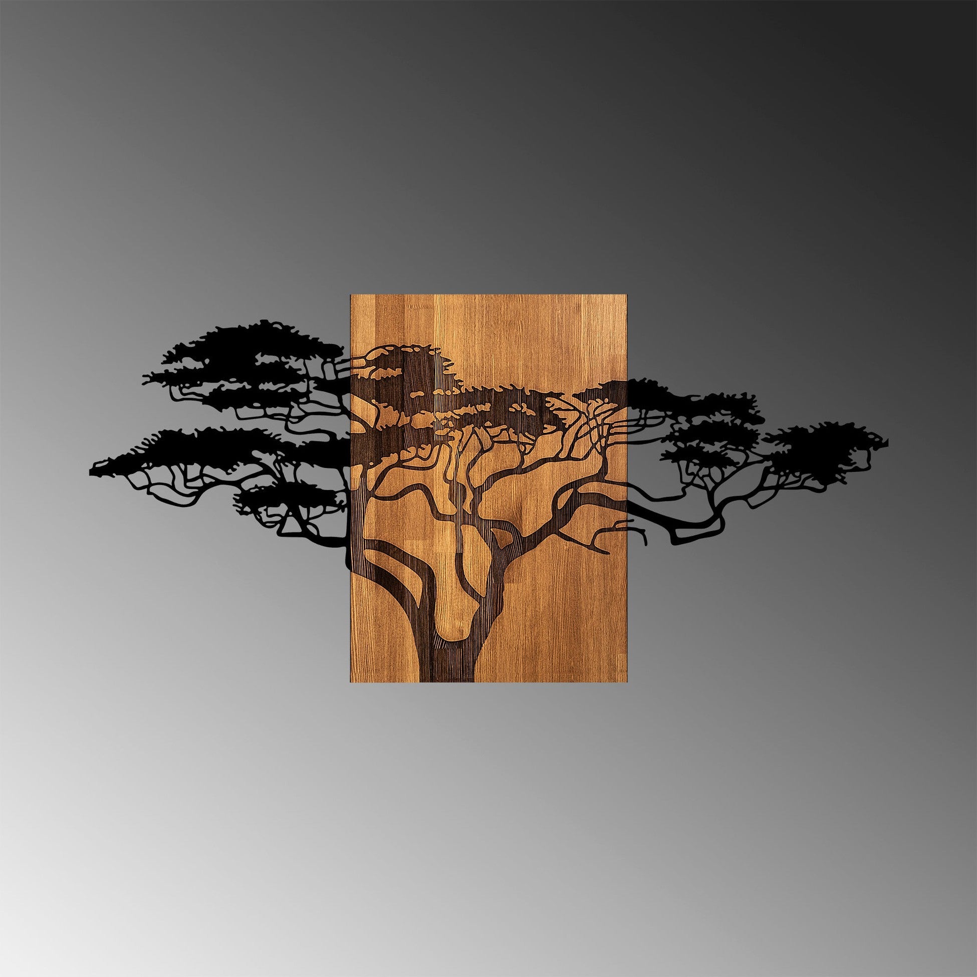 Accessoire mural en bois décoratif Acacia Tree - 329
