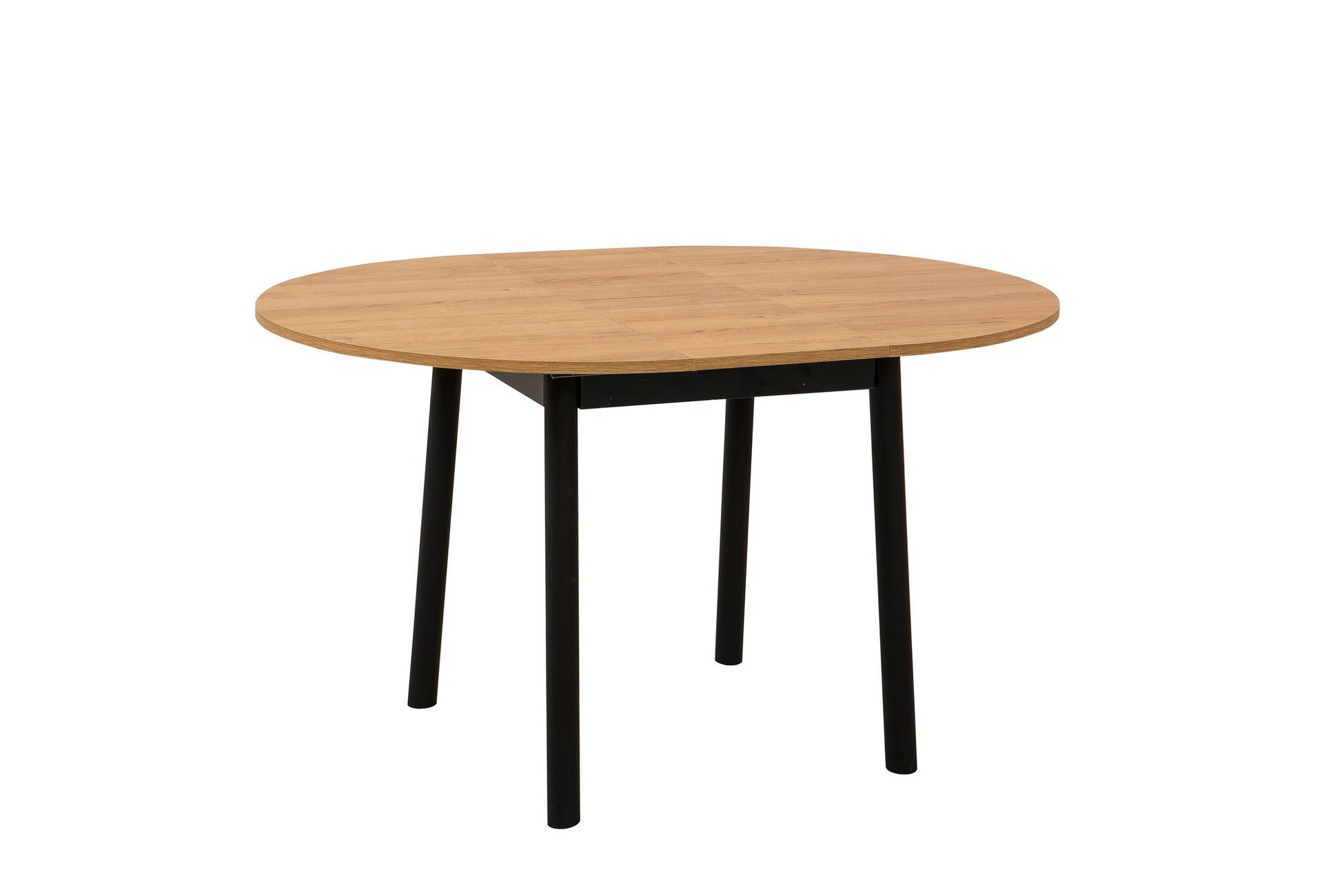 Table à manger extensible et jeu de chaises (5 pièces) Oliver - Oak, Black