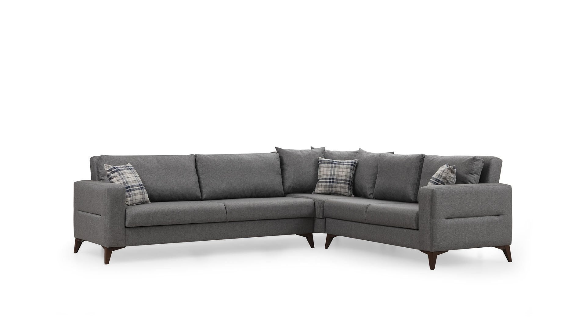 Canapé d'angle Kristal 3+Corner+2 - Dark Grey