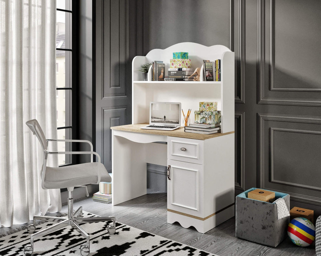 Bureau d'étude Lisa - Oak, White