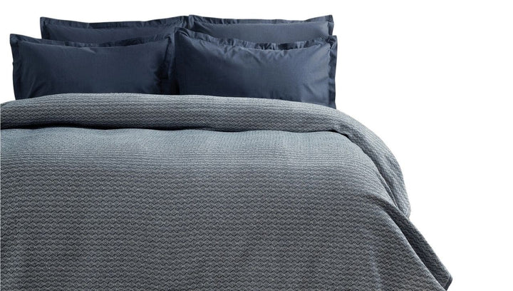 Mare Ensemble Couvre Lit Bleu Marine