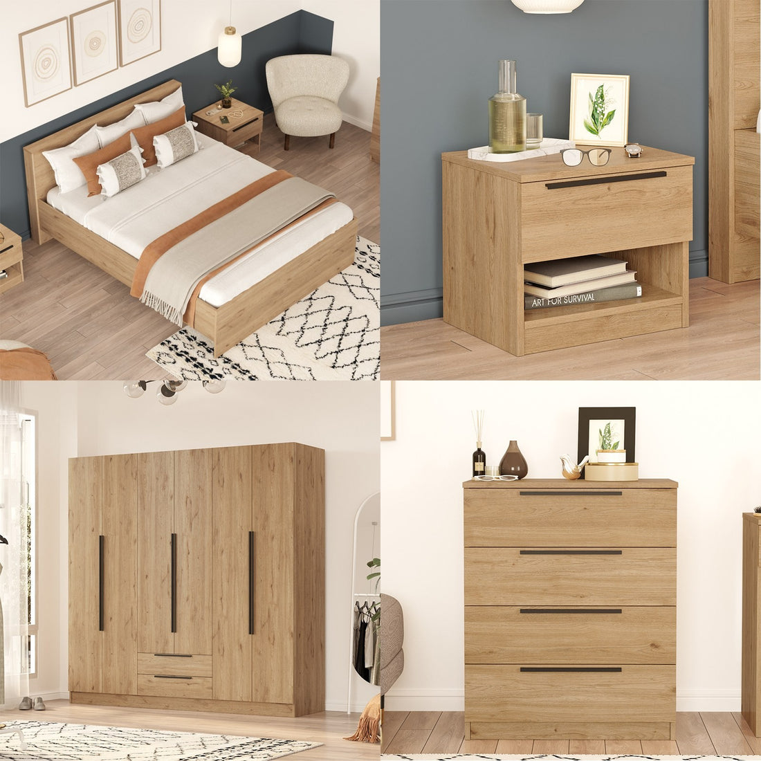 Ensemble de meubles de chambre à coucher LL8-S