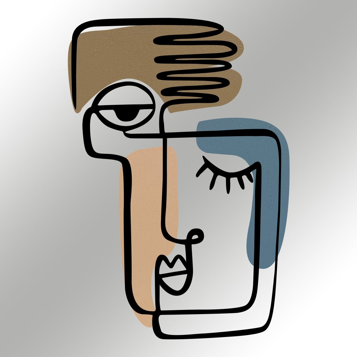 Accessoire mural en métal décoratif Kubizm 24