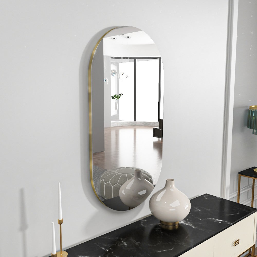 Miroir Riors - Transparent, Gold