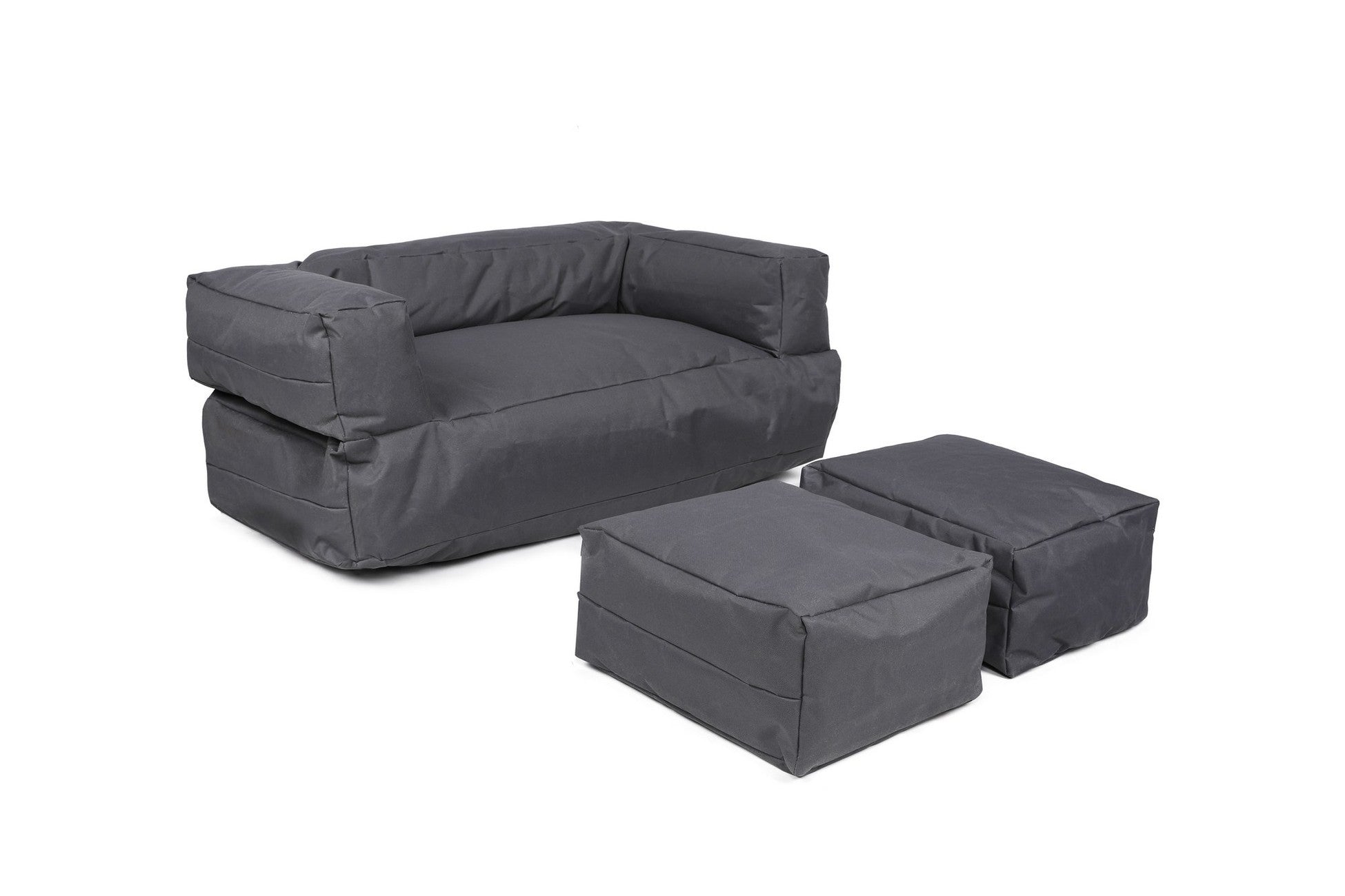 Sac de haricots de jardin Kids Double Seat Pouf - Fume